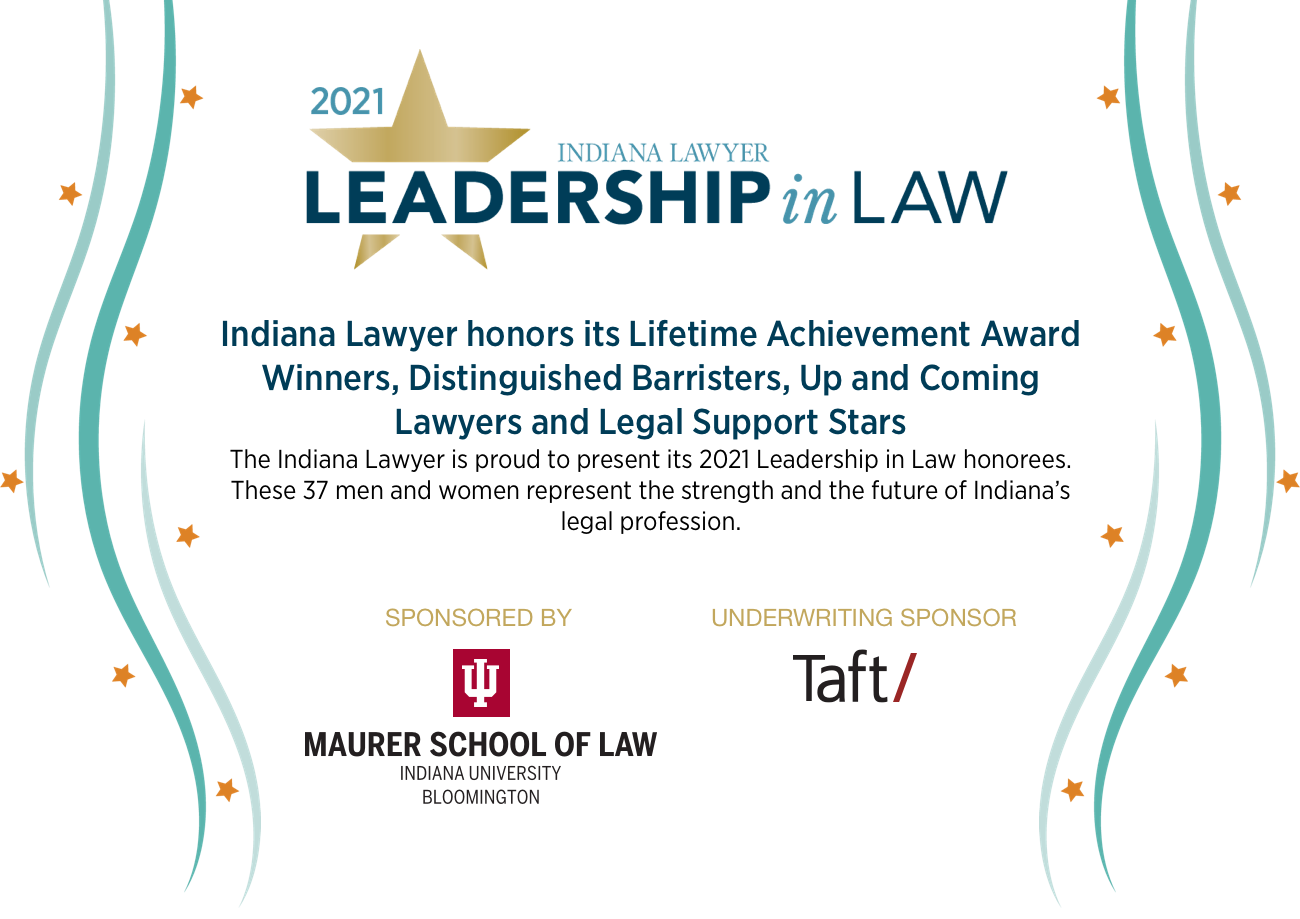 Indiana Lawyer honors its Distinguished Barristers & Up and Coming Lawyers