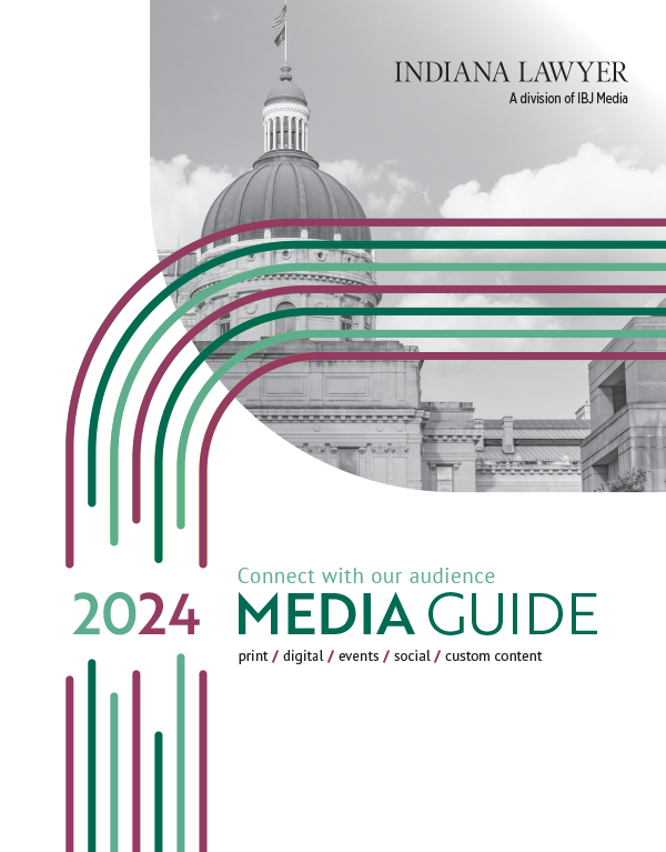Cover of Indiana Lawyer's 2024 Media Guide